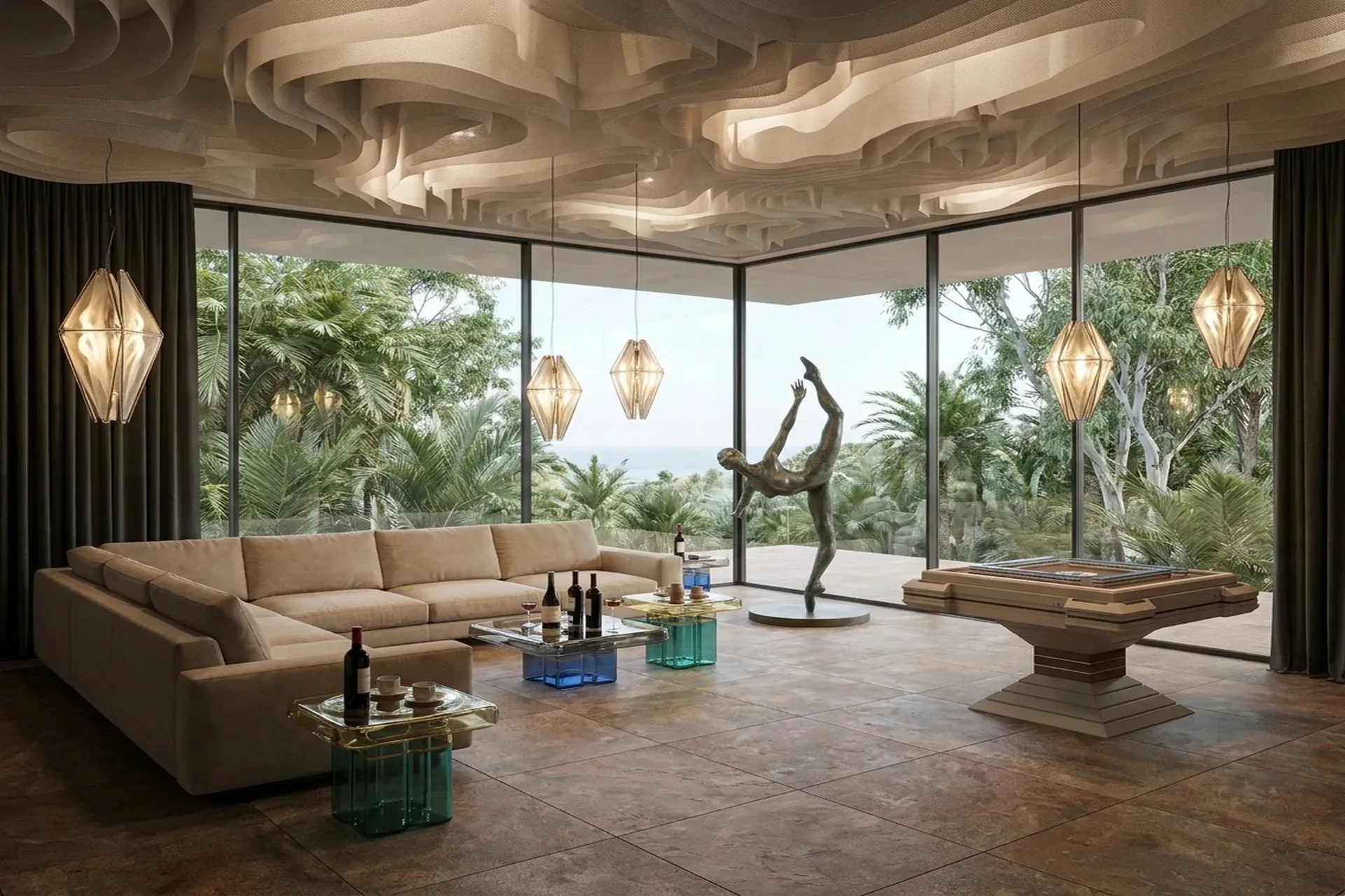 Seaside villa in Costa Brava — Style