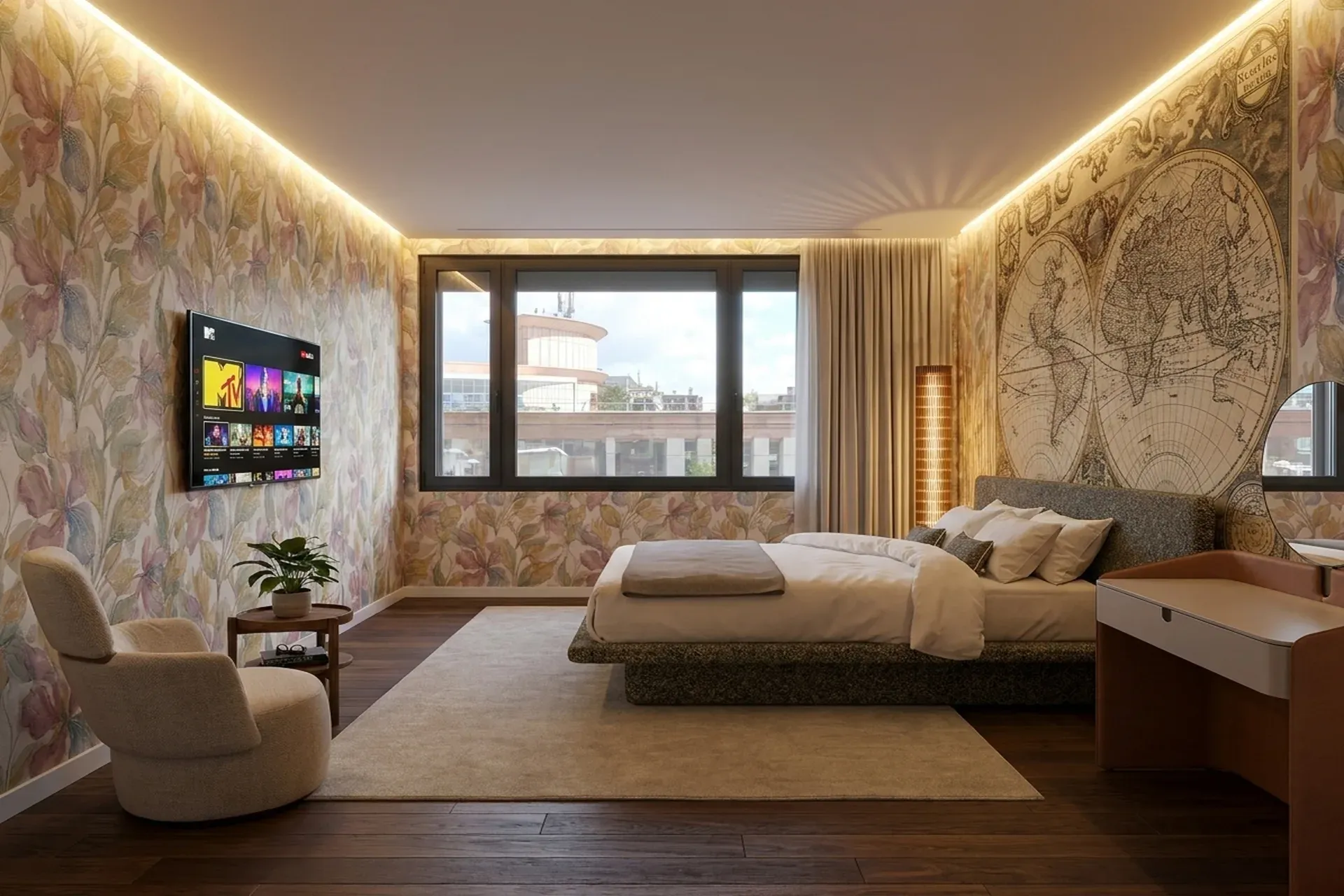 Penthouse in prestigious Barcelona neighborhood of Les Corts — Architectural concept